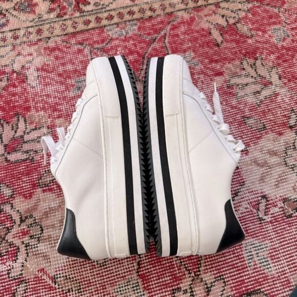 Marc Jacobs White Leather Grand Platform Sneakers - Picture 11 of 15